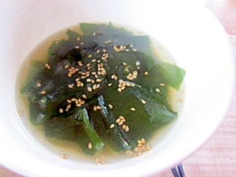 超簡単~わかめスープ